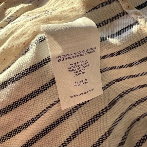 Cabi Size 4 White Striped Bell Sleeve Jacket Blazer Style 5295 - Picture 5 of 6